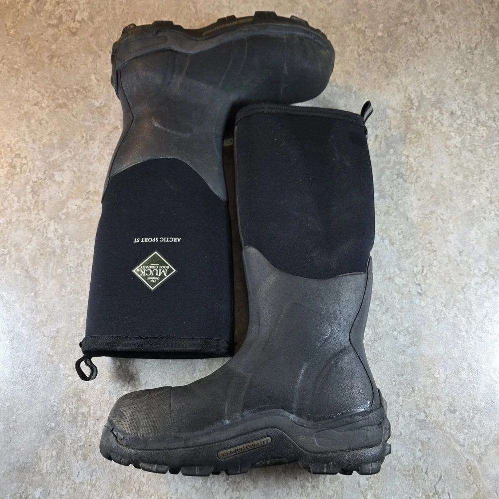 Muck Arctic Sport Steel Toe Boot Tall Waterproof Womens 8 / Mens 7 *Barely Worn.